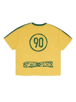 Cactus Jack Nike Total 90 Brasil T Shirt back view featuring retro football graphics, premium fabric, and iconic sportswear styling