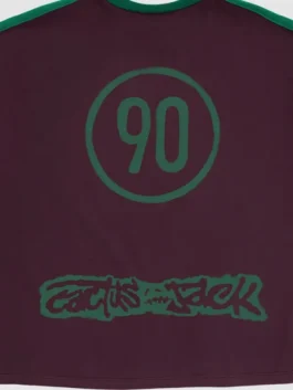 Cactus Jack Nike Total 90 Portugal T Shirt back closeup showcasing signature graphics, quality stitching, and premium craftsmanship