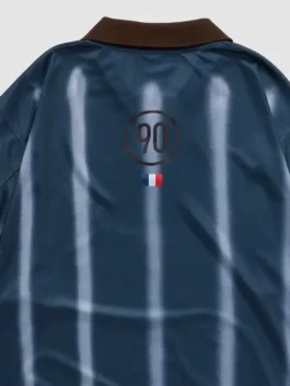 Cactus Jack Nike Total 90 Retro France Jersey back closeup showcasing signature graphics, detailed stitching, and premium craftsmanship