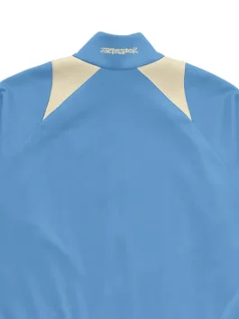 Cactus Jack Nike Argentina Total 90 Anthem Jacket front closeup showcasing premium fabric texture and retro football-inspired detailing