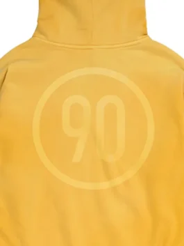 Cactus Jack Nike Total 90 Brasil Hoodie back closeup showcasing premium detailing, quality fabric, and retro football-inspired graphics
