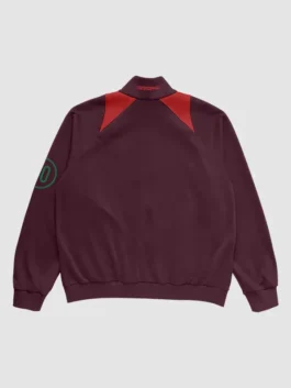 Cactus Jack Nike Total 90 Portugal Anthem Jacket back view with football-inspired graphics, premium detailing, and retro sportswear aesthetics