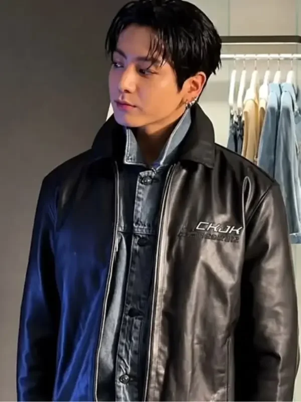 Calvin Klein Jung Kook ckjk 2026 Leather Jacket