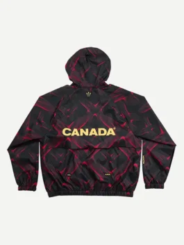 NOCTA O CAN Anthem Jacket back view featuring clean sportswear styling and Canada World Cup-inspired design