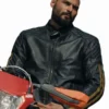 In the Grey Christian Ochoa Lavernia Black Leather Jacket with moto styling and premium leather appeal