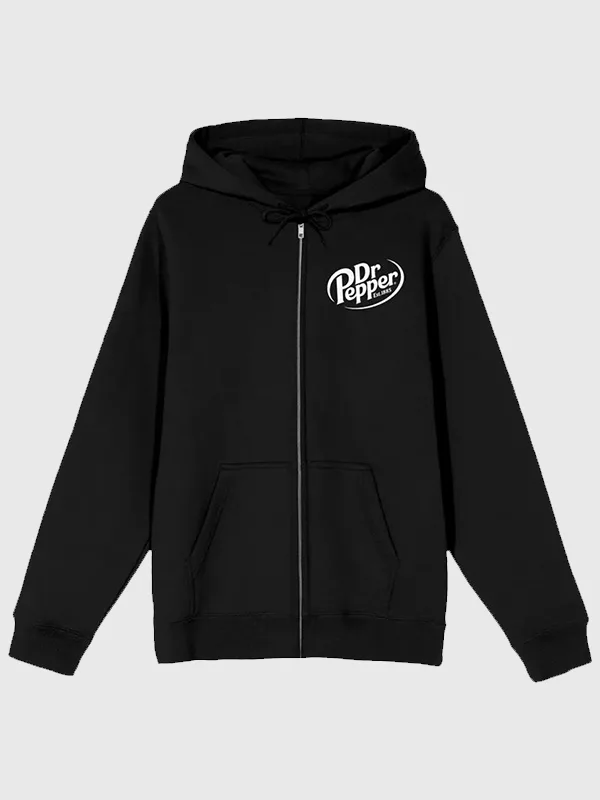 Dr Pepper Black Hoodie Front View