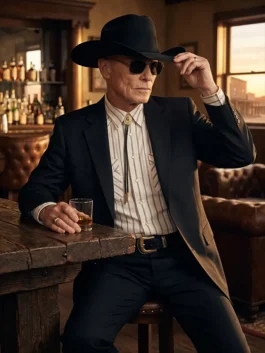Dutton Ranch TV Series 2026 Ed Harris Black Blazer