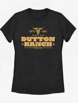 Classic black Dutton Ranch Black T-Shirt representing the iconic Dutton Ranch legacy for every devoted fan of the series
