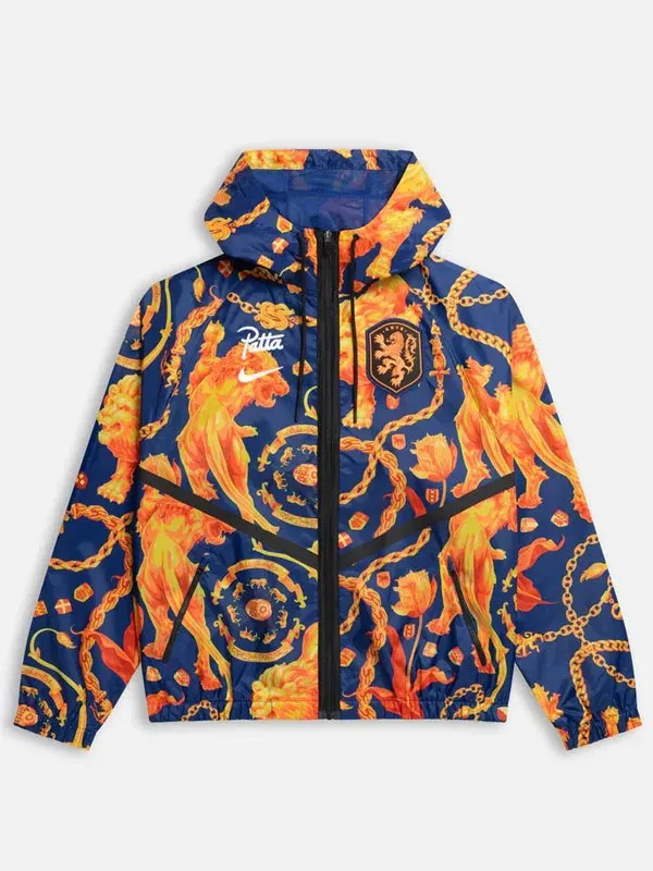 FIFA World Cup 2026 Netherlands Anthem Jacket front view featuring premium sportswear styling, athletic comfort, and Netherlands-inspired design