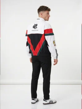 Black and white Willy Chavarria x Adidas Mexico Jacket from the FIFA World Cup 2026 celebrating Mexican football and Chicano culture