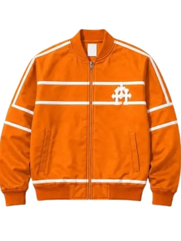 Finals Timothee Chalamet Orange Jacket View Look