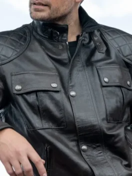 In The Grey Movie 2026 Henry Cavill Leather Jacket