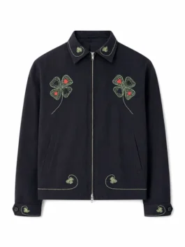 Jay-Z Lucky Draw Black Embroidered jacket View Look