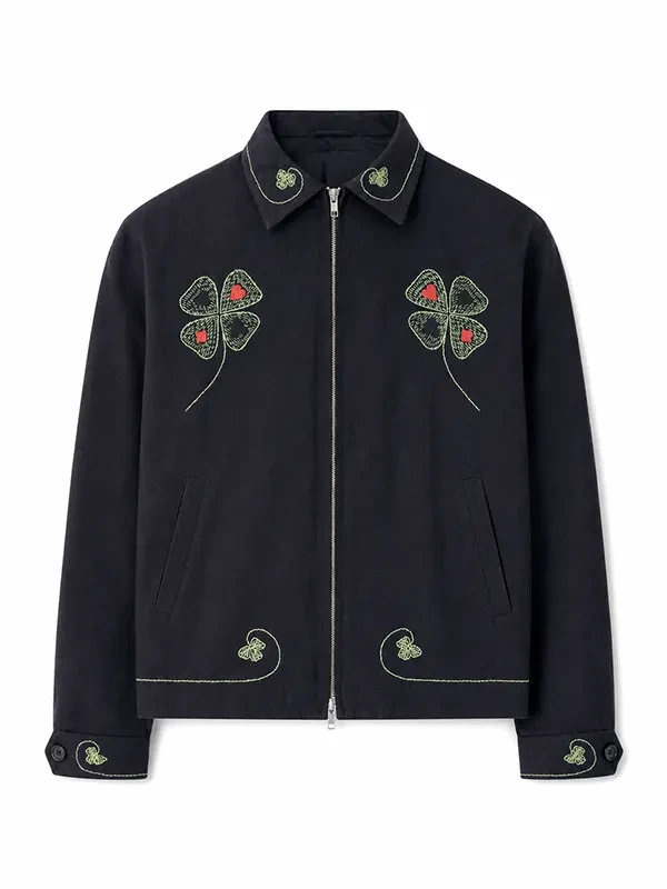 Jay-Z Lucky Draw Black Embroidered jacket View Look