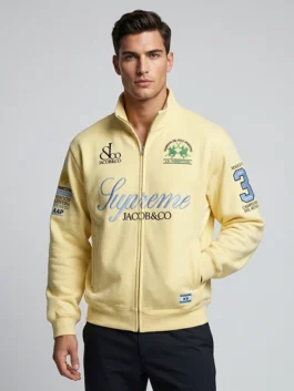 La Martina Supreme Zip Up Track Jacket Yellow