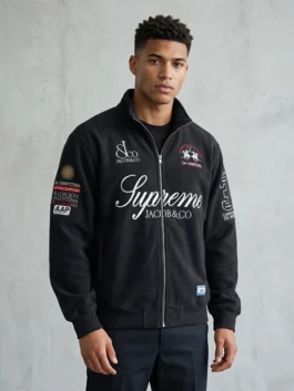 La Martina x Supreme Zip Up Sweatshirt Black