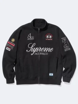 La Martina x Supreme Zip Up Sweatshirt Black Front