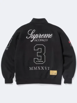 La Martina x Supreme Zip Up Track Jacket Black Back