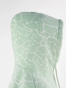 Our Life Ocean Hoodie hood closeup featuring detailed stitching, premium fabric, and quality finish