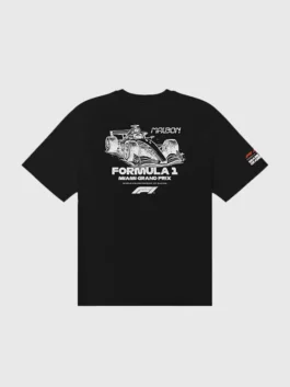 Malbon F1 Bermuda Pit Sketch T Shirt