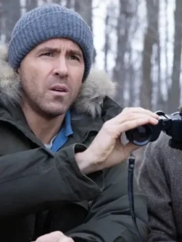 Mayday 2026 Ryan Reynolds Fur Jacket close look featuring detailed craftsmanship and premium design