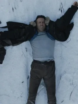 Mayday 2026 Ryan Reynolds Fur Jacket inspired by the film with a rugged and stylish outerwear design