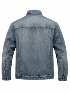 Mutiny 2026 Jason Statham Denim Jacket Back View