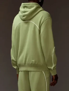 Nike x NOCTA Fleece Hoodie Oil Green side view with sleek silhouette and casual streetwear appeal