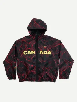 NOCTA O CAN Anthem Jacket front view with premium athletic styling, World Cup-inspired design, and modern sportswear appeal