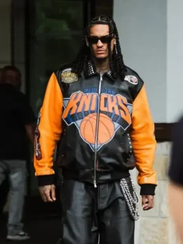New York Knicks Jordan Clarkson Leather Jacket