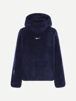 Nike x NOCTA Blue Chalet Polar Top front view with premium fleece texture and modern athletic styling