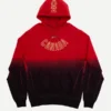 O CAN Fleece CS Hoodie Red front view featuring vibrant red styling, pullover comfort, and casual everyday appeal