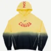 O CAN Fleece CS Hoodie Yellow front view featuring vibrant yellow styling, fleece comfort, and casual everyday appeal