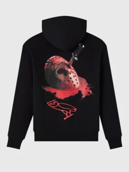 OVO Friday The 13th Mask Hoodie Back View