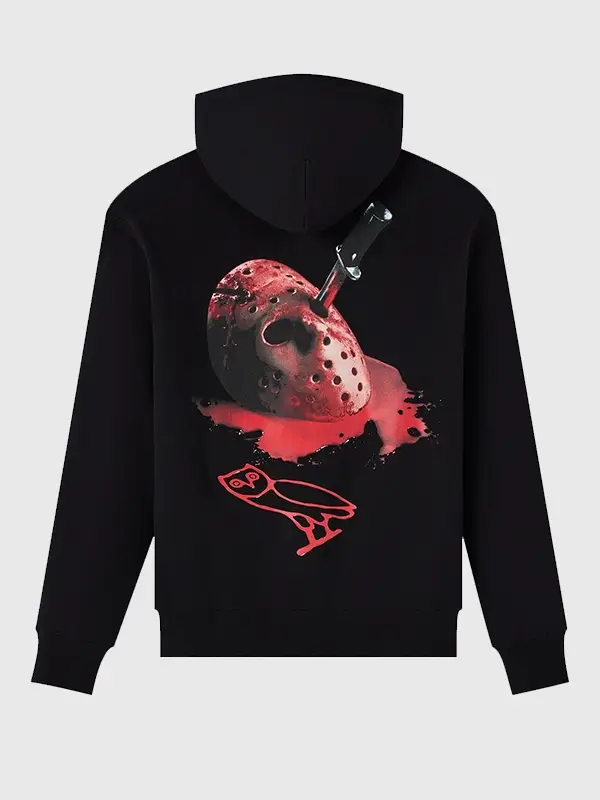 OVO Friday The 13th Mask Hoodie Back View