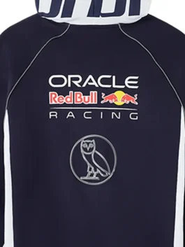OVO Oracle Red Bull 2026 Racing Hoodie Back Closeup