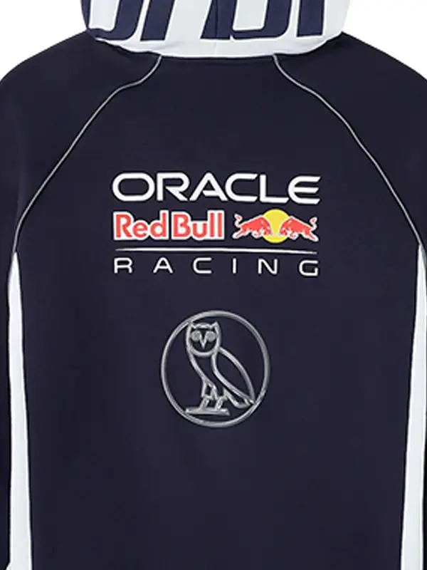 OVO Oracle Red Bull 2026 Racing Hoodie Back Closeup