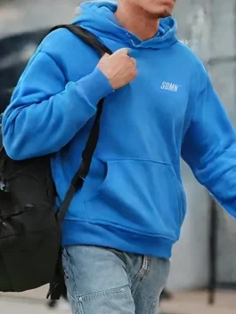 Sidemen x W2S Blue Hoodie with oversized silhouette, premium comfort, and everyday streetwear appeal