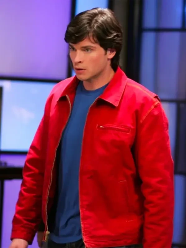 Smallville Tom Welling Red Jacket Side View
