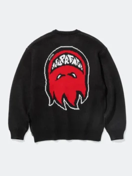 Black Spitfire x Supreme Sweater from the celebrated Spitfire and Supreme collaboration for skate and streetwear fans