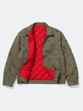 Classic olive green Spitfire x Supreme Work Jacket where Spitfire skate culture meets the bold streetwear identity of Supreme