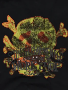 Classic black Stussy x OL Skull Long Sleeve Tee where Stussy street culture meets the bold creative identity of Our Legacy