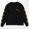Black Stussy x OL Skull Long Sleeve Tee from the bold Stussy and Our Legacy collaboration featuring the iconic skull graphic