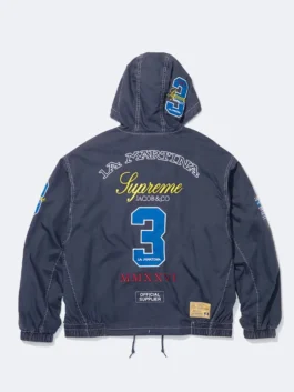 Supreme x La Martina Jacob & Co Navy Hooded Jacket Back View
