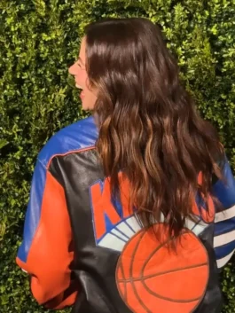 Tribeca Festival Molly Gordon Knicks Jacket Bck View