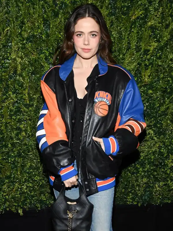 Tribeca Festival Molly Gordon Knicks Jacket View Look