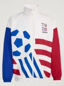 USA 94 Graphic Woven Track Top View Look