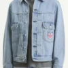 USA World Cup Denim Jacket Front View