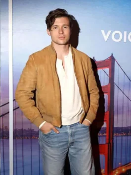 Voicemails for Isabelle Wes Brown Suede Bomber Jacket featuring premium suede leather, bomber-inspired design, and sophisticated casual styling