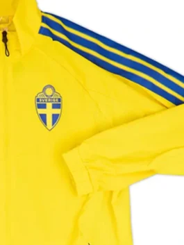 World Cup 2026 Adidas Sweden Yellow Anthem Jacket Front